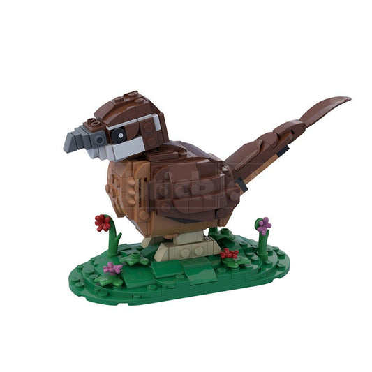 Carolina Wren Bird MOC Building Kit | Realistic Wildlife Model - 1