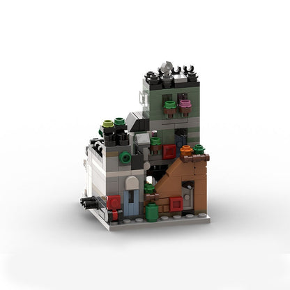 Carpenter Workshop Modular Building Kit | Urban Grocery and Apartment MOC - 3