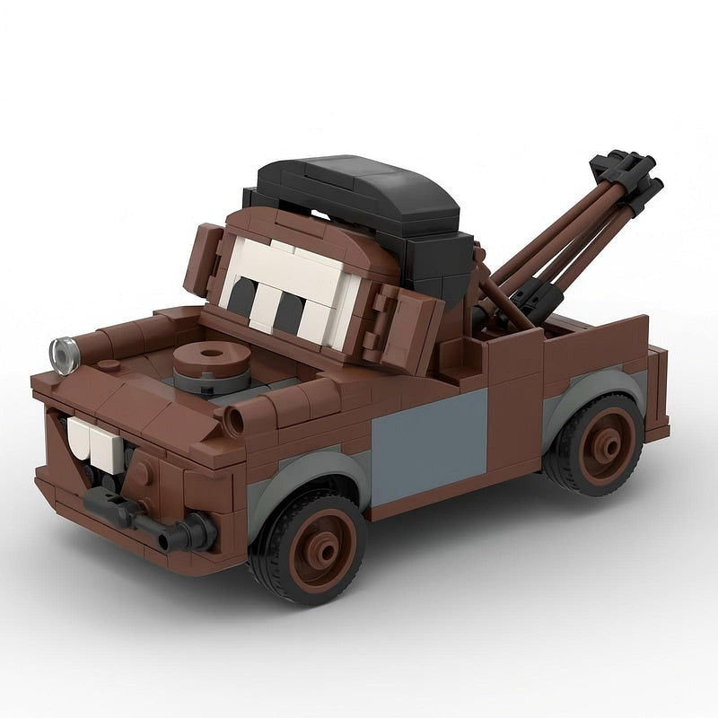 Cartoon Rusty Tow Truck MOC Building Kit | Vintage Recovery Vehicle Model - 1