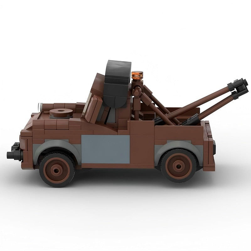 Cartoon Rusty Tow Truck MOC Building Kit | Vintage Recovery Vehicle Model - 3