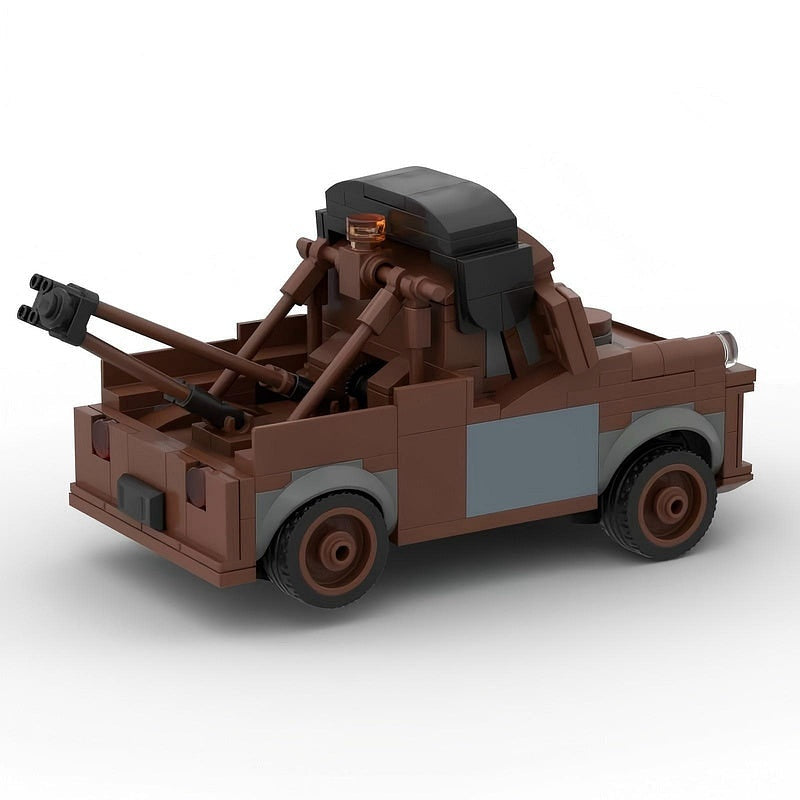 Cartoon Rusty Tow Truck MOC Building Kit | Vintage Recovery Vehicle Model - 4