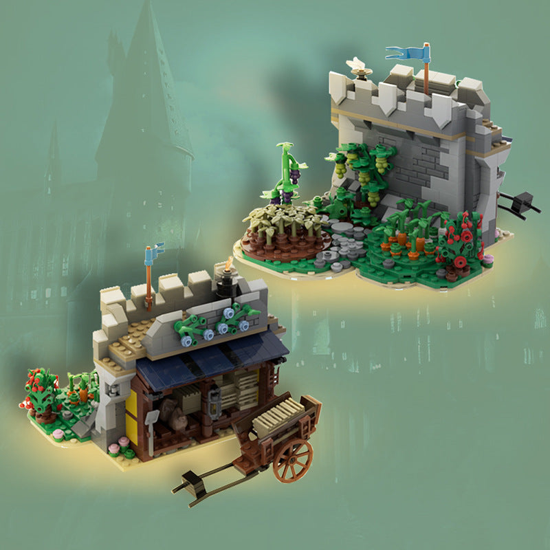 Castle Expansion: Rickyard & Farmland Building Kit | Compatible MOC - 4