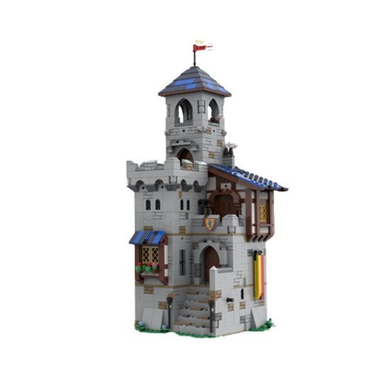 Castle Keep MOC Building Kit | Medieval Fortress Architecture Model - 1
