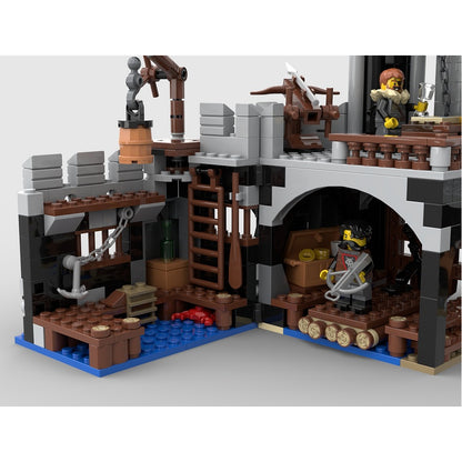 Castle Wolfstone MOC Building Kit | Fantasy Medieval Fortress Architecture - 4