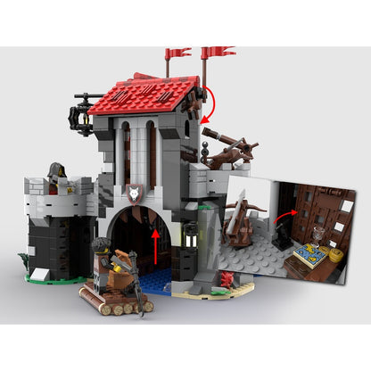 Castle Wolfstone MOC Building Kit | Fantasy Medieval Fortress Architecture - 6