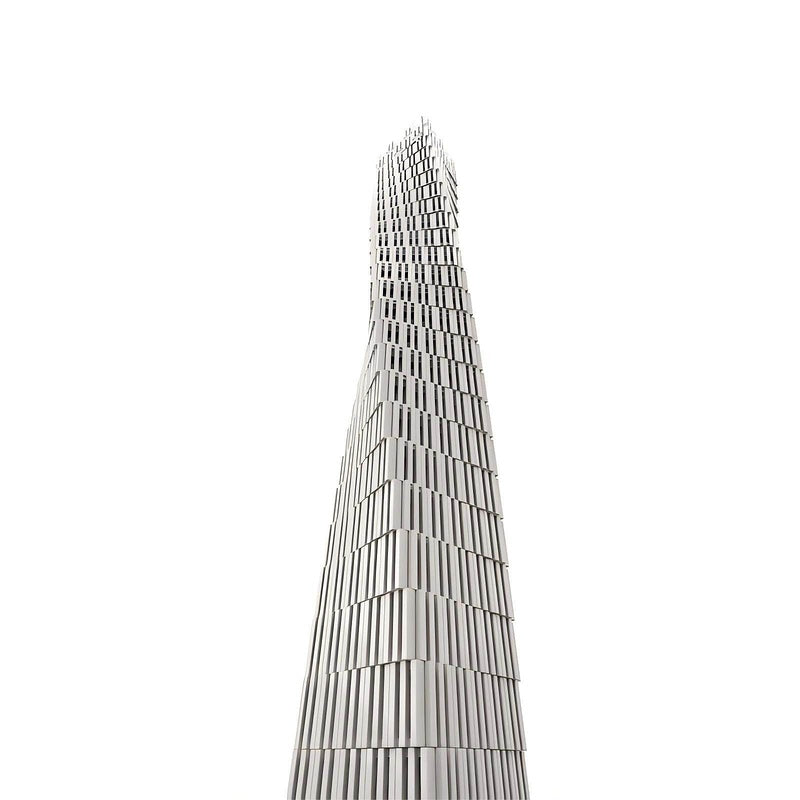 Cayan Tower Dubai Twisting Skyscraper Building Kit | 1:800 Scale Architecture MOC - 2