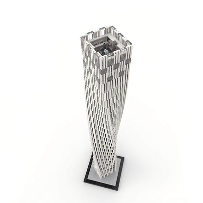 Cayan Tower Dubai Twisting Skyscraper Building Kit | LEGO-Compatible MOC - 2