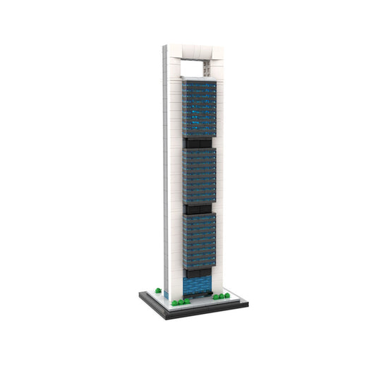 Cepsa Tower Building Kit | 1:800 Scale | LEGO-Compatible MOC - 1