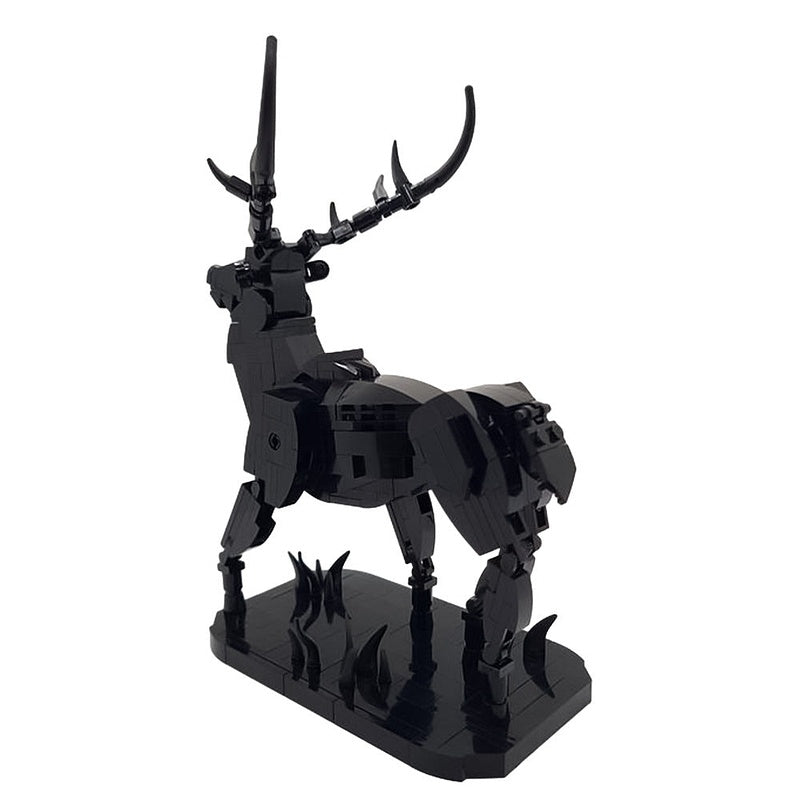 Cervus Elaphus MOC Building Kit | Forest Deer Animal Sculpture - 3