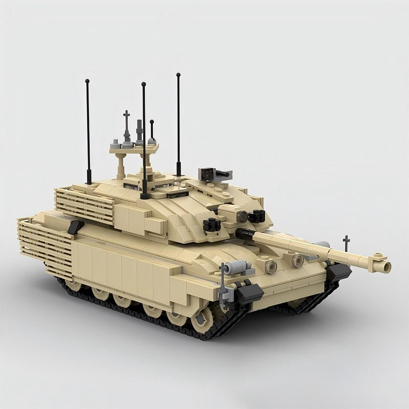 Challenger 2 TES MBT MOC Building Kit | Modern Tank Vehicle Model - 5