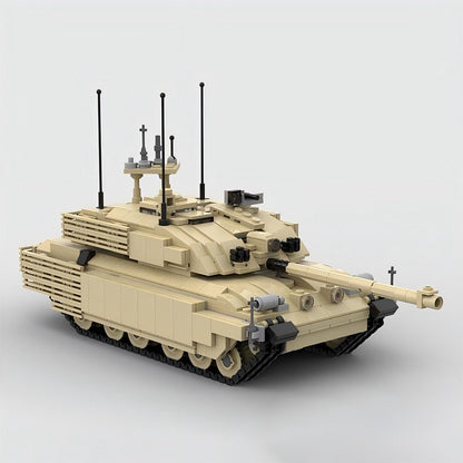 Challenger 2 TES MBT MOC Building Kit | Modern Tank Vehicle Model - 5