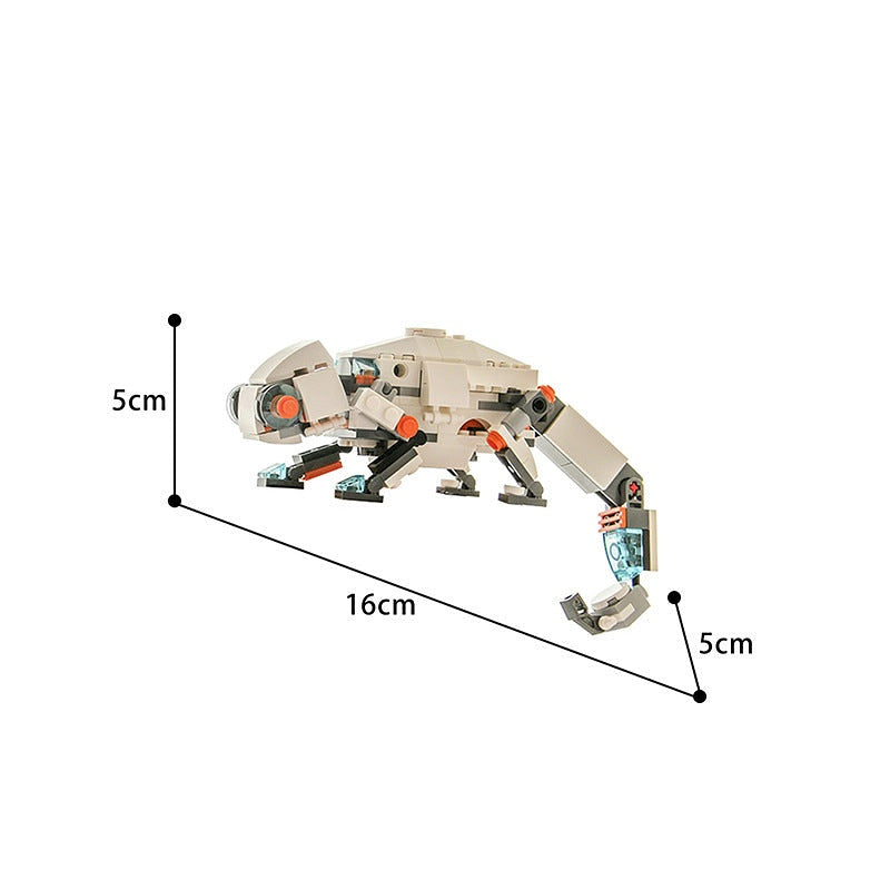 Chameleon Wildlife MOC Building Kit | Colorful Reptile Display Model - 7