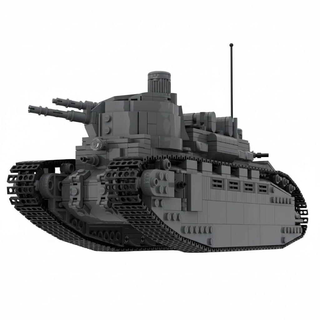 Char 2C French Super-Heavy Tank MOC Building Kit - 4