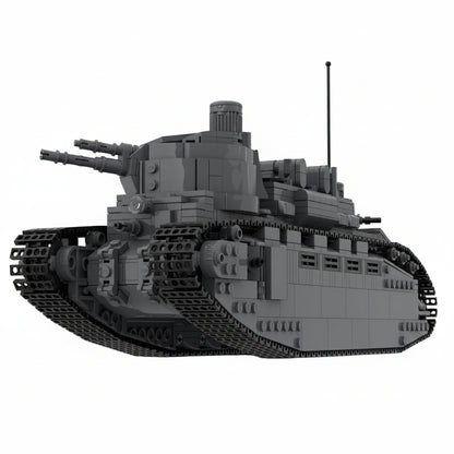 Char 2C French Super-Heavy Tank MOC Building Kit - 4