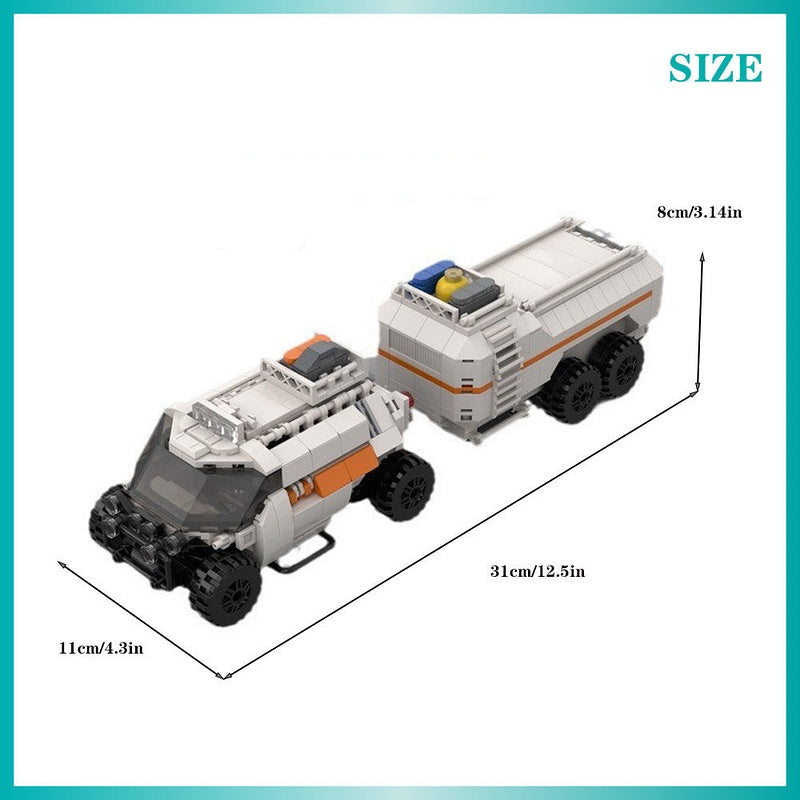 Chariot And Trailer MOC Building Kit | Historical Vehicle Model - 5