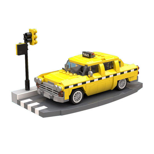 Checker Cab New York Taxi Building Kit | MOC-121497 - 1