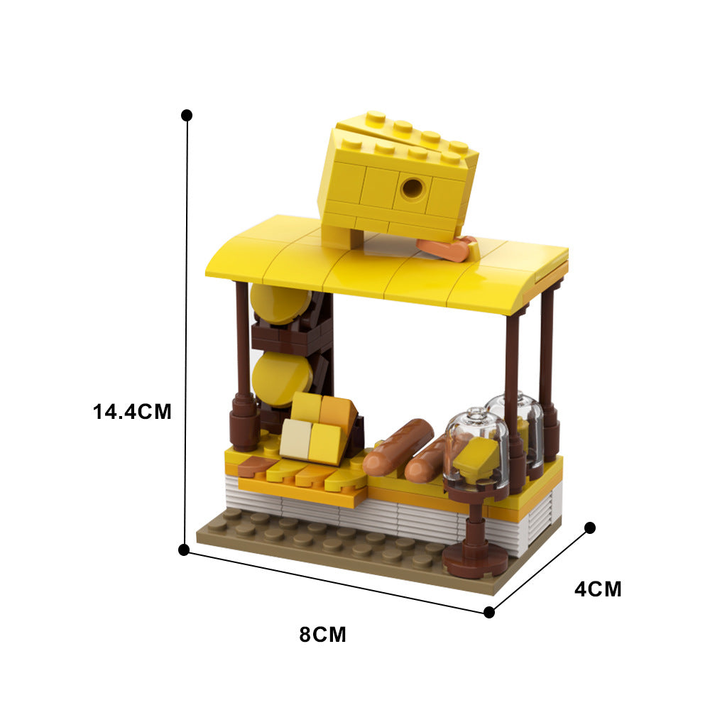 Cheese Stand Building Kit | LEGO-Compatible MOC - 3