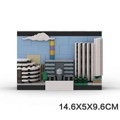 Chemnitz Germany Skyline MOC Postcard Building Kit | City Landmark Display Model - 3