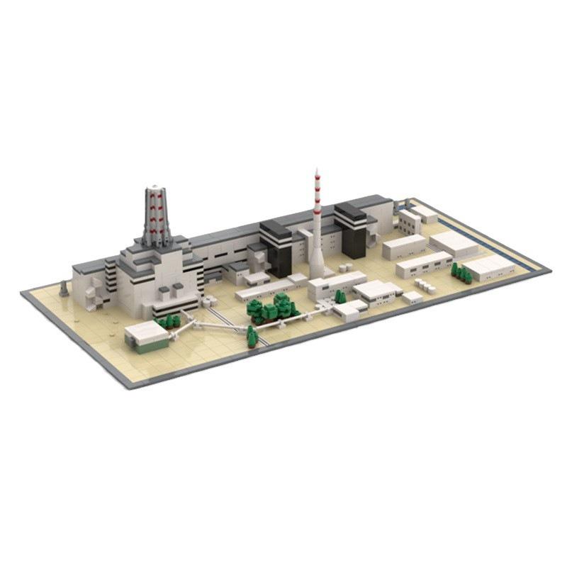 Chernobyl Power Plant Building Kit | LEGO-Compatible MOC - 1