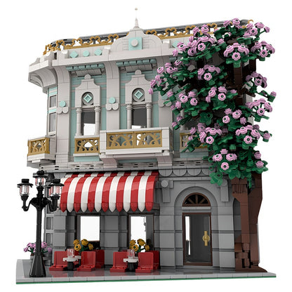 Cherry Blossom Modular Café MOC Building Kit - 1