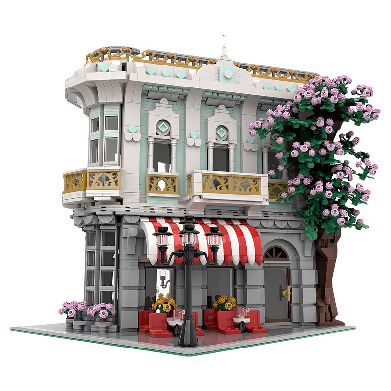 Cherry Blossom Modular Café MOC Building Kit - 2