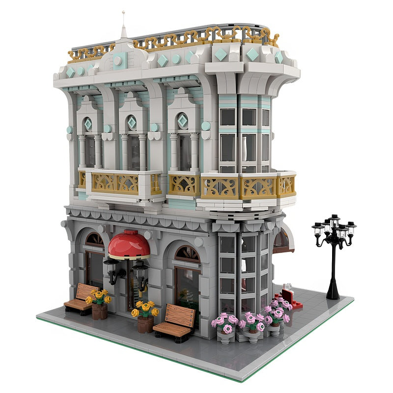 Cherry Blossom Modular Café MOC Building Kit - 3