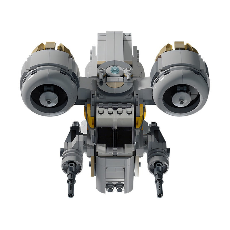 Chibi Bounty Hunter Space Gunship Building Kit | LEGO-Compatible MOC - 3