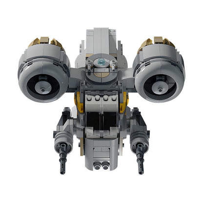 Chibi Bounty Hunter Space Gunship Building Kit | LEGO-Compatible MOC - 3