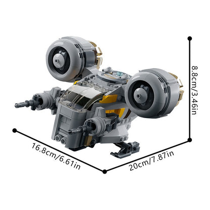 Chibi Bounty Hunter Space Gunship Building Kit | LEGO-Compatible MOC - 4