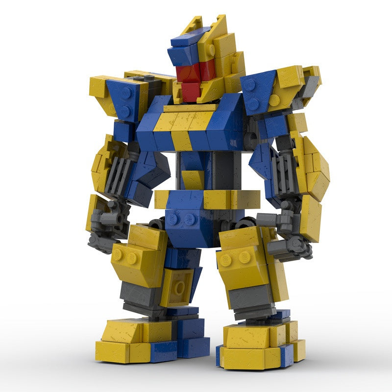 Chibi Combat Mecha MOC Building Kit | Compact Sci-Fi Mechanical Figure - 3