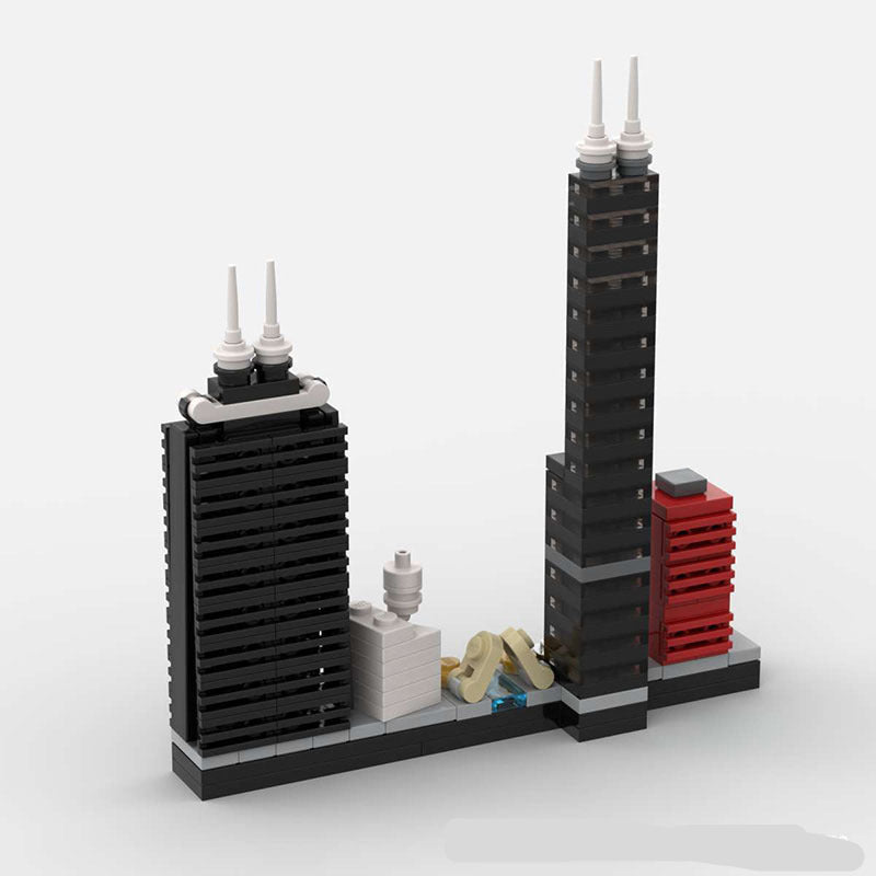 Chicago Skyline Building Kit | LEGO-Compatible MOC - 1