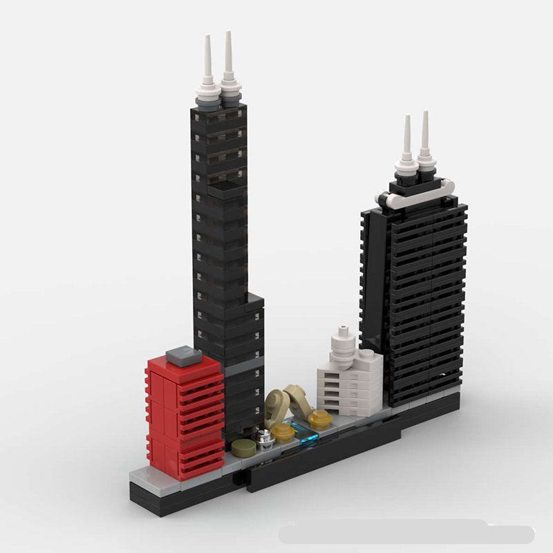 Chicago Skyline Building Kit | LEGO-Compatible MOC - 5