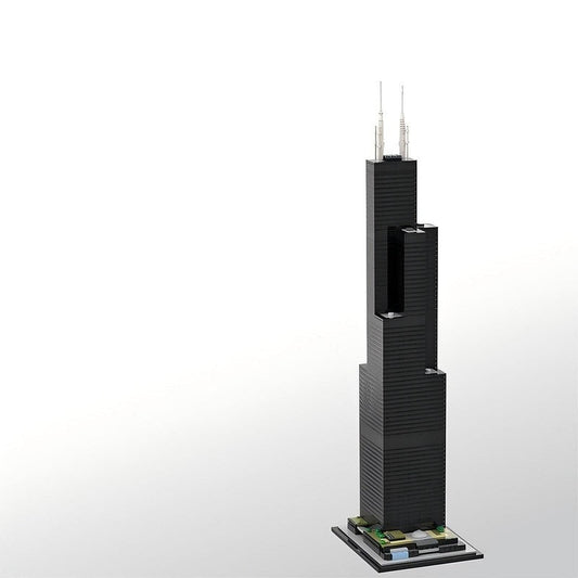 Chicago Willis Tower MOC Skyscraper Building Kit | City Landmark Model - 1