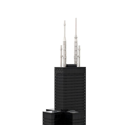 Chicago Willis Tower MOC Skyscraper Building Kit | City Landmark Model - 3