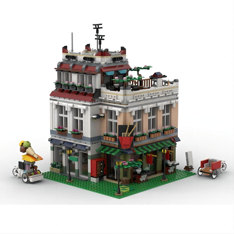 Chinatown Office MOC Urban Modular Architecture Building Kit - 1