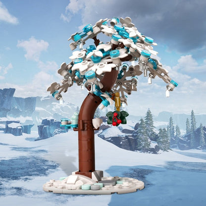 Christmas Frozen Tree MOC Building Kit | Winter Diorama Display - 2