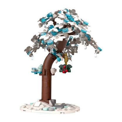 Christmas Frozen Tree MOC Building Kit | Winter Diorama Display - 4