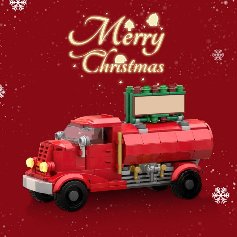 Christmas Hot Cocoa Truck Winter Village Building Kit | LEGO-Compatible MOC - 2