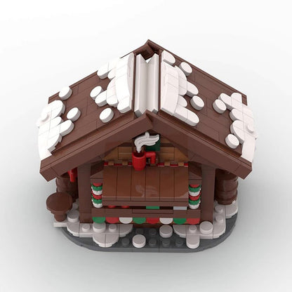 Christmas Hot Drinks Stands MOC Building Kit | Winter Market Display - 5