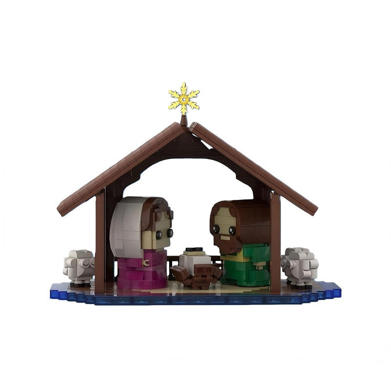 Christmas Nativity Creche Scene Building Kit | LEGO-Compatible MOC - 1