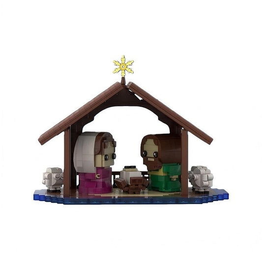 Christmas Nativity Creche Scene MOC Building Kit | Holiday Diorama - 1