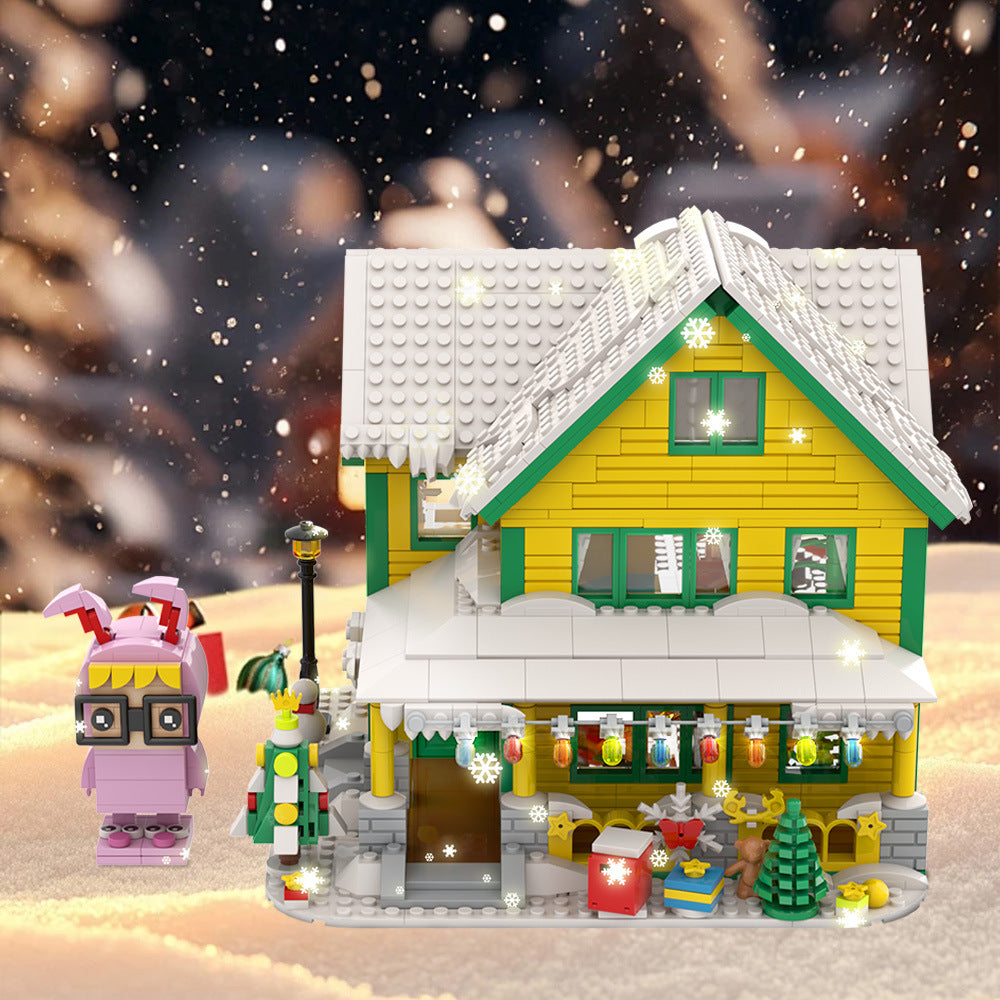 Christmas Snow House MOC Building Kit | LEGO-Compatible MOC - 3