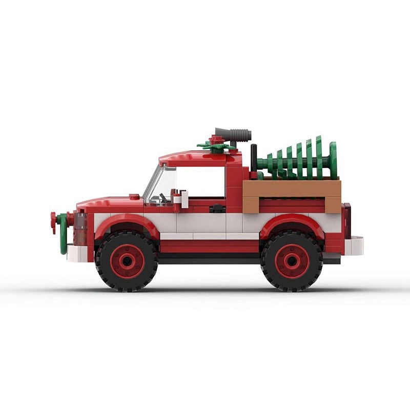 Christmas Truck MOC Building Kit | Festive Holiday Vehicle Model - 3