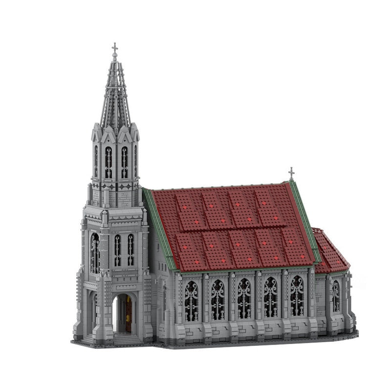 Church MOC Building Kit | Medieval Historic Architecture Model - 1
