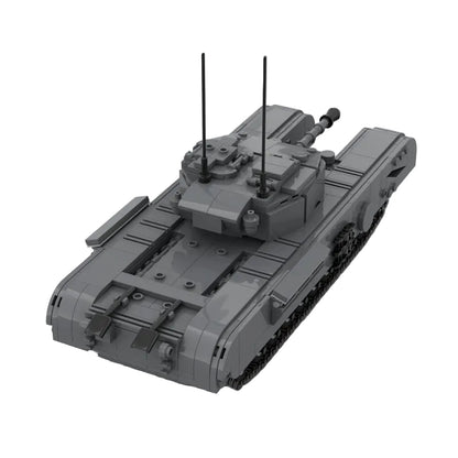 Churchill Mark VII WWII British Heavy Tank MOC Building Kit - 4