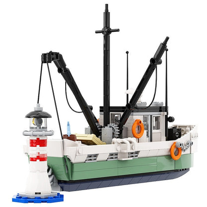 Cinematic Shrimping Boat MOC Building Kit Maritime Diorama Display Model - 2