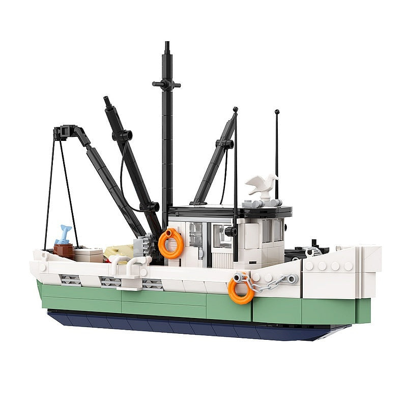Cinematic Shrimping Boat MOC Building Kit Maritime Diorama Display Model - 3