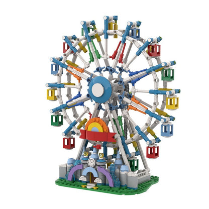 City Ferris Wheel Architecture MOC Building Kit | Amusement Park Model - 3