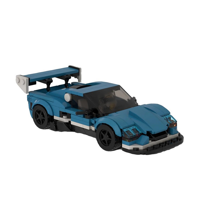 City Sports Car MOC Building Kit | 8 Stud Wide Vehicle Model - 1