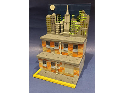 Cityscape Night Alleyway Action Display Stand Building Kit | Compatible MOC - 1